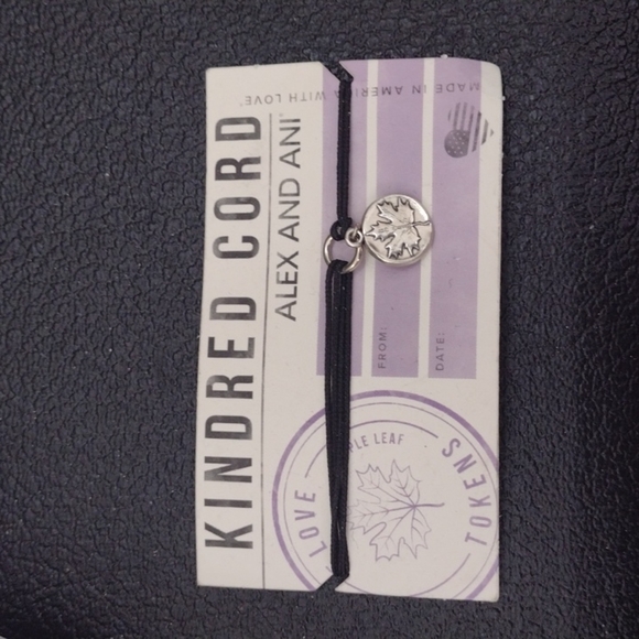 Alex and Ani Jewelry - Alex and Ani Kindred Cord NWT Canada Maple Leaf Silver Charm 🦊